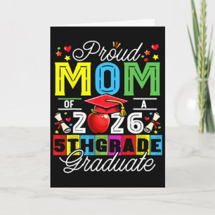 Tarjeta Orgullosa Madre de Graduado de 5to Grado 2026 Día 