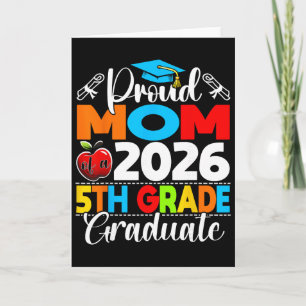 Tarjeta Orgullosa Madre De Graduado De 5to Grado 2026 Día 