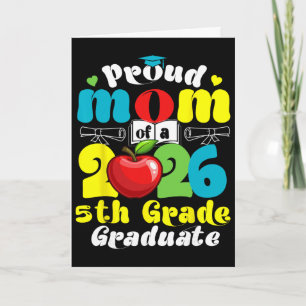 Tarjeta Orgullosa Madre De Graduado De 5to Grado 2026 Día 