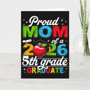 Tarjeta Orgullosa Madre De Graduado De 5to Grado 2026 Día 