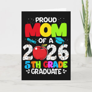 Tarjeta Orgullosa Madre de Graduado de 5to Grado 2026 Día 