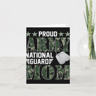Tarjeta Orgullosa madre de la Guardia Nacional del Ejércit