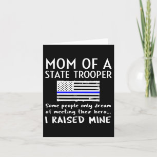 Tarjeta Orgullosa Madre de la Policía Estatal Línea Azul A