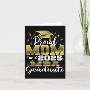 Tarjeta Orgullosa Madre De La Promoción De 2025 Graduada D