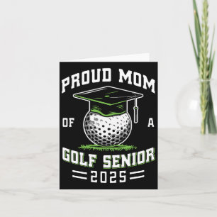 Tarjeta Orgullosa Madre De Un Cl Superior De Golf De Gradu