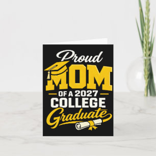 Tarjeta Orgullosa Madre De Un Graduado 2027 Graduación De 