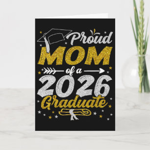 Tarjeta Orgullosa Madre De Un Graduado De La Cl De 2026 Se