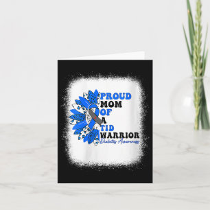 Tarjeta Orgullosa Madre de un Guerrero T1d Diabetes Tipo 1