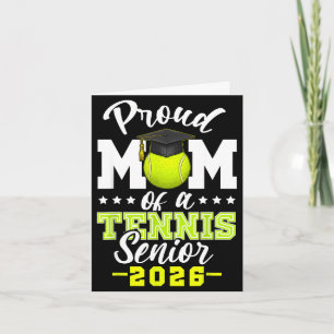 Tarjeta Orgullosa madre de un sénior de tenis graduación 2