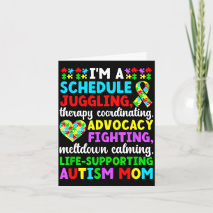 Tarjeta orgullosa madre del autismo definición madre guerr