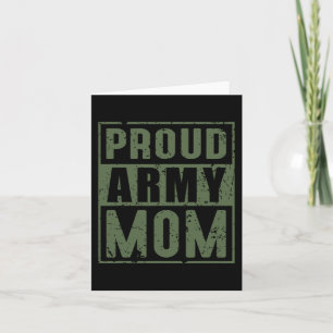 Tarjeta Orgullosa madre del ejército Veterana militar esta