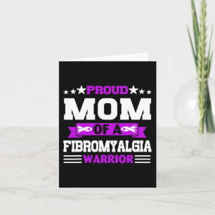 Tarjeta Orgullosa Madre Guerrera De Una Conciencia De Fibr