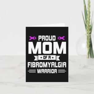 Tarjeta Orgullosa Madre Guerrera De Una Conciencia De Fibr