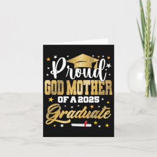Tarjeta Orgullosa Madrina de la Familia Impresionante Grad