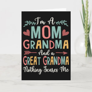 Tarjeta Orgullosa Mamá Abuela Bisabuela Floral Mujeres