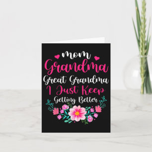 Tarjeta Orgullosa Mamá Abuela Bisabuela Sigo Mejorando