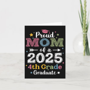 Tarjeta Orgullosa Mamá De Un Graduado De Graduado De Grado