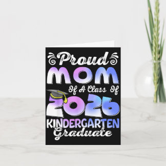 Tarjeta Orgullosa mamá de un graduado de la clase de 2026 