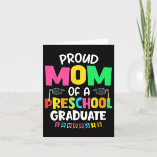 Tarjeta Orgullosa Mamá De Un Graduado De Preescolar De La 