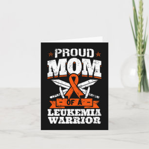 Tarjeta Orgullosa Mamá De Un Guerrero De La Leucemia, Conc