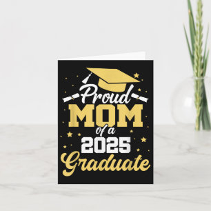 Tarjeta Orgullosa Mamá De Una Graduada De 2025, Mamá Senio