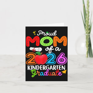 Tarjeta Orgullosa mamá de una graduada de jardín de infant