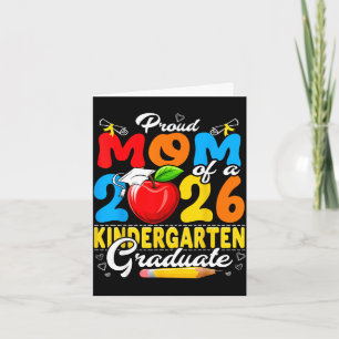 Tarjeta Orgullosa mamá de una graduada de jardín de infant