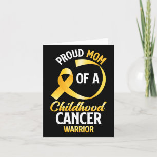Tarjeta Orgullosa Mamá De Una Hija Guerrera Del Cáncer Inf