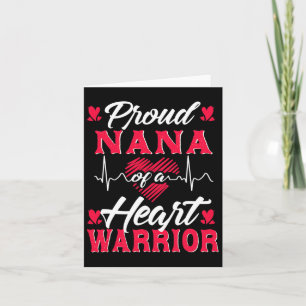 Tarjeta Orgullosa Nana De Un Guerrero Del Corazón Concienc