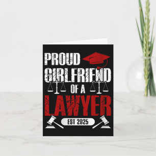 Tarjeta Orgullosa Novia De Una Abogada Licenciada En Licen