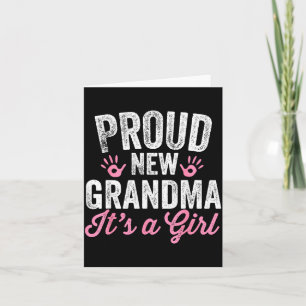 Tarjeta Orgullosa Nueva Abuela Es Una Niña Madre Pronto Se