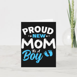 Tarjeta Orgullosa nueva mamá Es un niño Es un niño Madre H