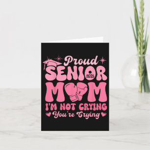 Tarjeta Orgullosa Senior Mom 2025 Graduación divertida de 