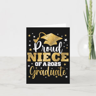 Tarjeta Orgullosa sobrina De Un Graduado Superior De 2025