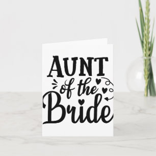 Tarjeta Orgullosa Tía De La Boda De Novia, Bachelorette Ma