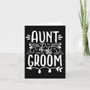Tarjeta Orgullosa Tía De La Familia Matrimonial Boda Groom