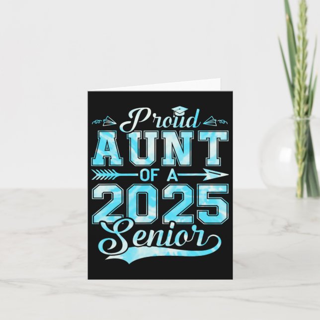 Tarjeta Orgullosa Tía De Un Graduado Superior De 20251 (Anverso)