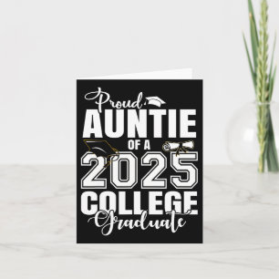 Tarjeta Orgullosa Tía De Una Graduación Universitaria De 2