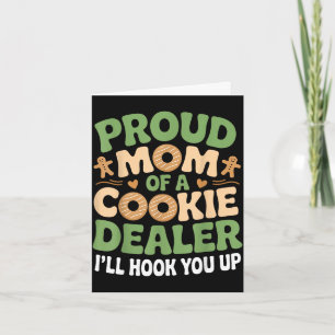 Tarjeta Orgullosa vendedora de galletas mamá divertida hor
