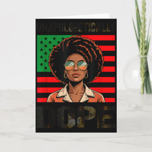 Tarjeta Orgullosamente mujer afro negra