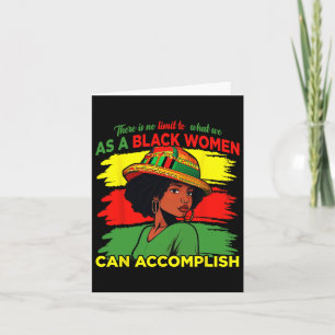 Tarjeta Orgullosas damas afroamericanas negras historia ne