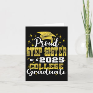 Tarjeta Orgullosas Hermanas Del Graduado Universitario De