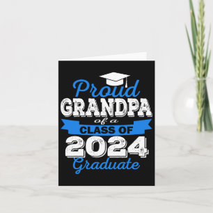 Tarjeta Orgulloso Abuelo De 2024 Graduado Impresionante Co
