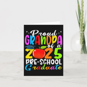 Tarjeta Orgulloso Abuelo De Graduado De Preescolar 2025