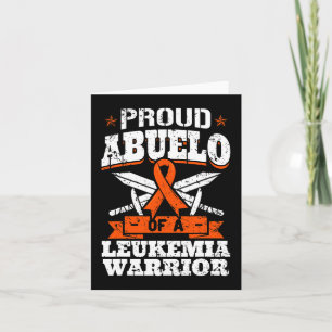 Tarjeta Orgulloso Abuelo De La Abuela Guerrera De La Leuce