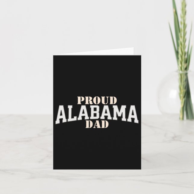 Tarjeta Orgulloso Alama Dad. Día del Padre (Anverso)