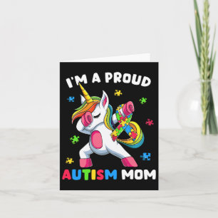 Tarjeta Orgulloso autismo Mamá Dab Dance