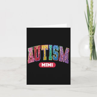 Tarjeta Orgulloso autismo Mimi Autismo Conciencia Mes Mamá