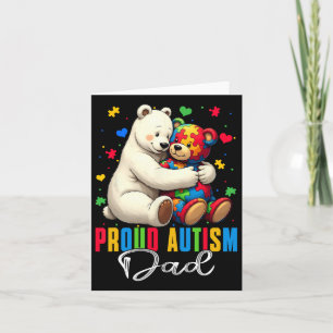 Tarjeta Orgulloso Autismo Papá Sufre Autismo Conciencia Au
