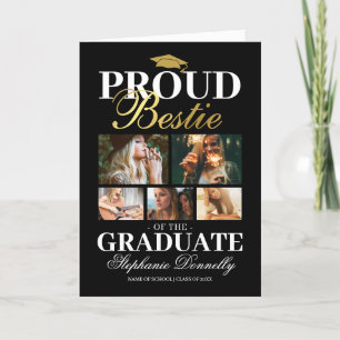 Tarjeta Orgulloso Bestie del graduado